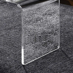 Modern Acrylic C-Shaped Storage Side Table