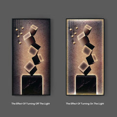 Modern Acrylic Wall Art with Integrated LED Lighting