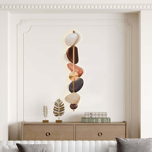 Modern Acrylic Wall Art with LED Backlighting Abstract Design Main Product Image