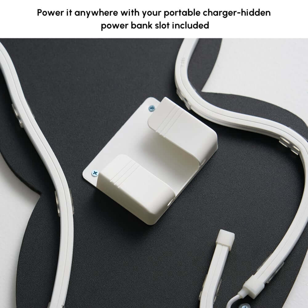 Modern Acrylic Wall Art with LED Backlighting Gray & Brown