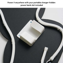 Modern Acrylic Wall Art with LED Backlighting Gray & Brown