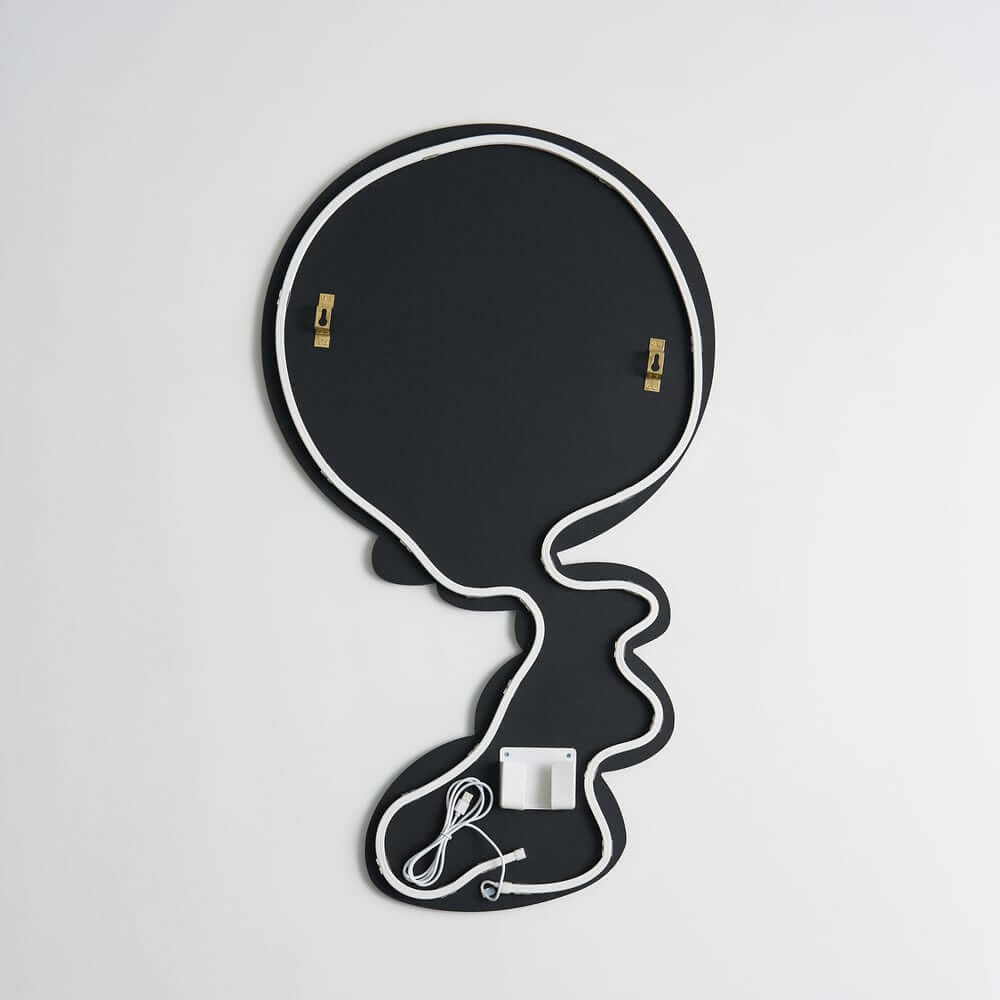 Modern Acrylic Wall Art with LED Backlighting Gray & Brown