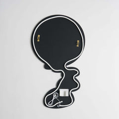 Modern Acrylic Wall Art with LED Backlighting Gray & Brown