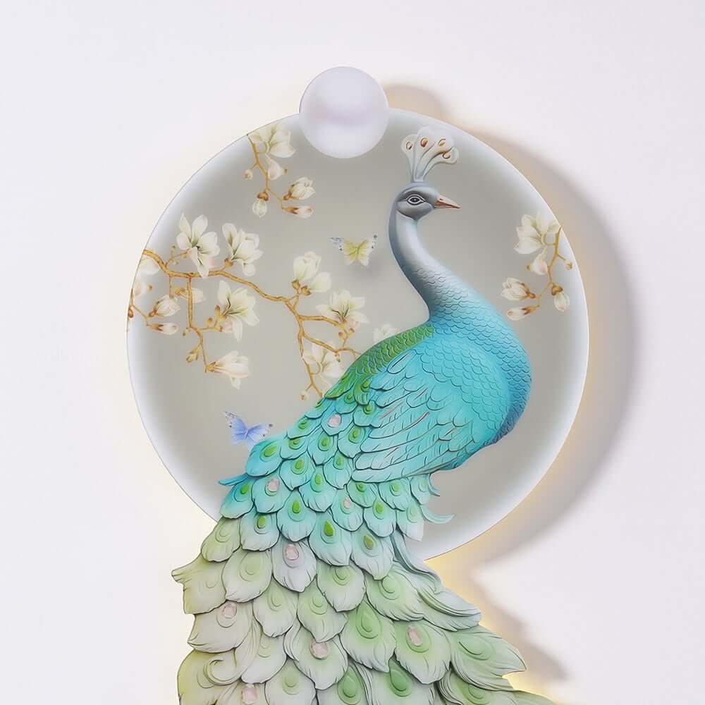 Modern Acrylic Wall Art with LED Lighting and Abstract Animal Design