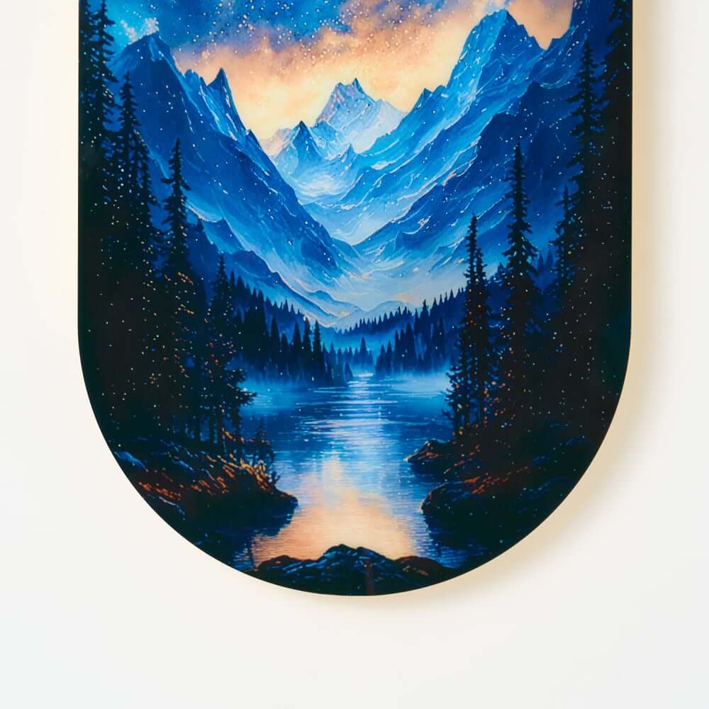 Modern Acrylic Wall Art with LED Lighting and Galaxy Design