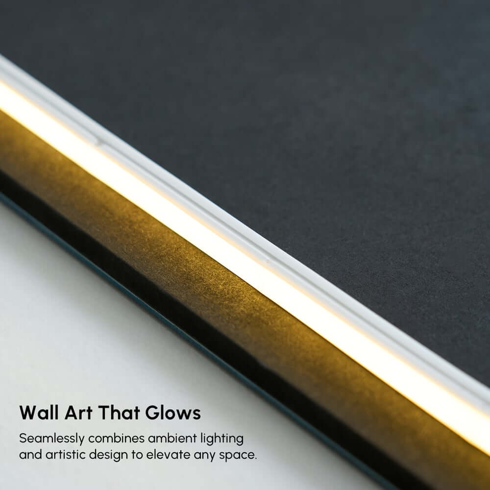Modern Acrylic Wall Art with LED Lighting and Galaxy Design