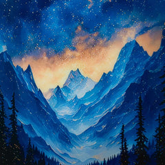 Modern Acrylic Wall Art with LED Lighting and Galaxy Design