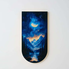 Modern Acrylic Wall Art with LED Lighting and Galaxy Design