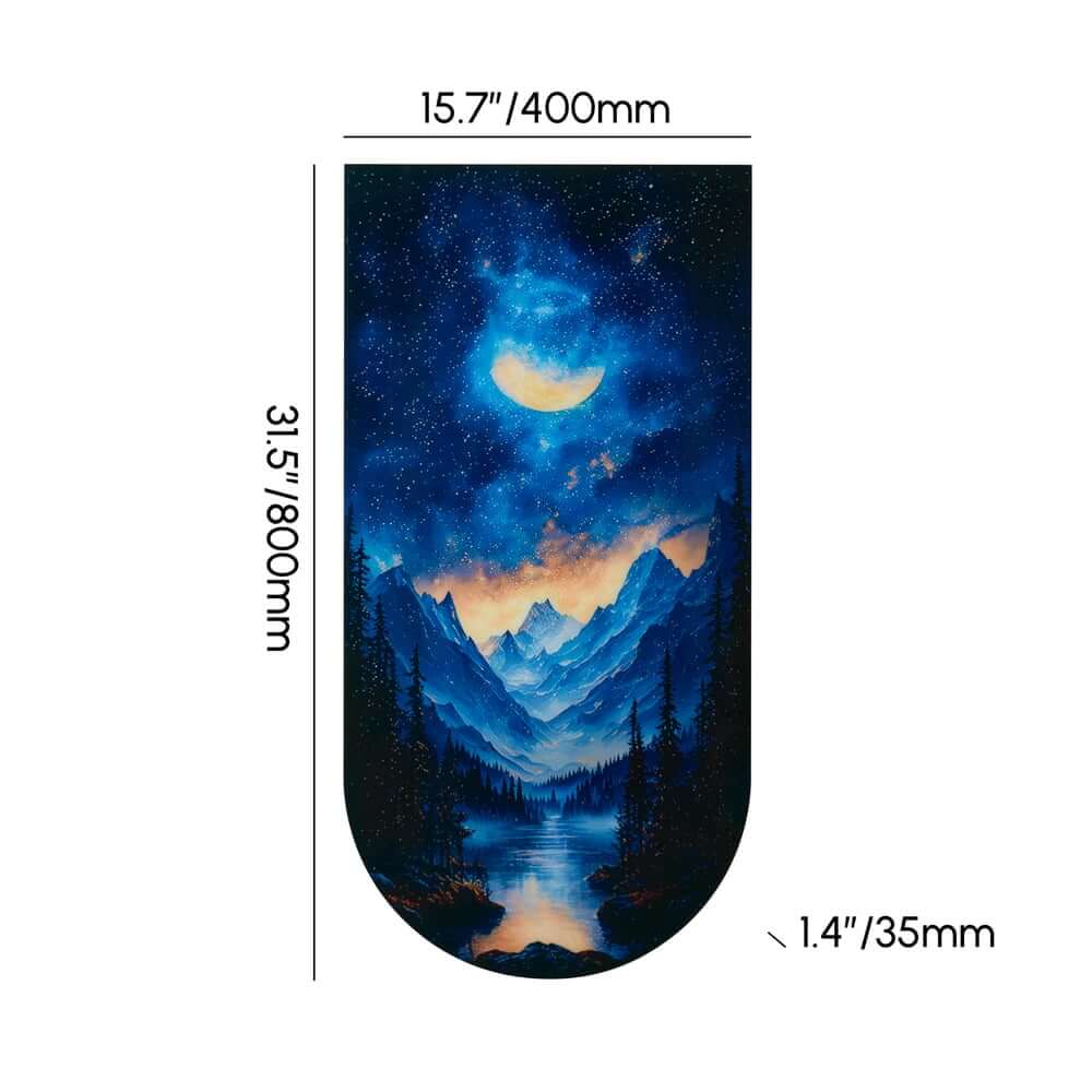 Modern Acrylic Wall Art with LED Lighting and Galaxy Design Dimensions