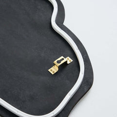 Modern Acrylic Wall Clock with LED Lighting and Irregular Mountain-Moon Design