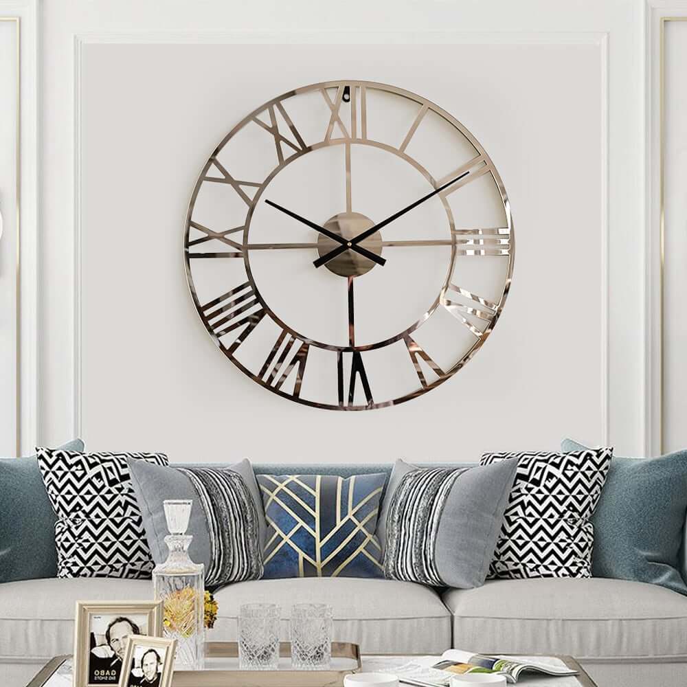 Modern Acrylic Wall Clock with Silent Movement and Round Design Main Product Image