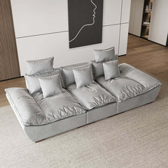 Modern Adjustable Leath-Aire Sofa - 3 Seater, Solid Wood Frame