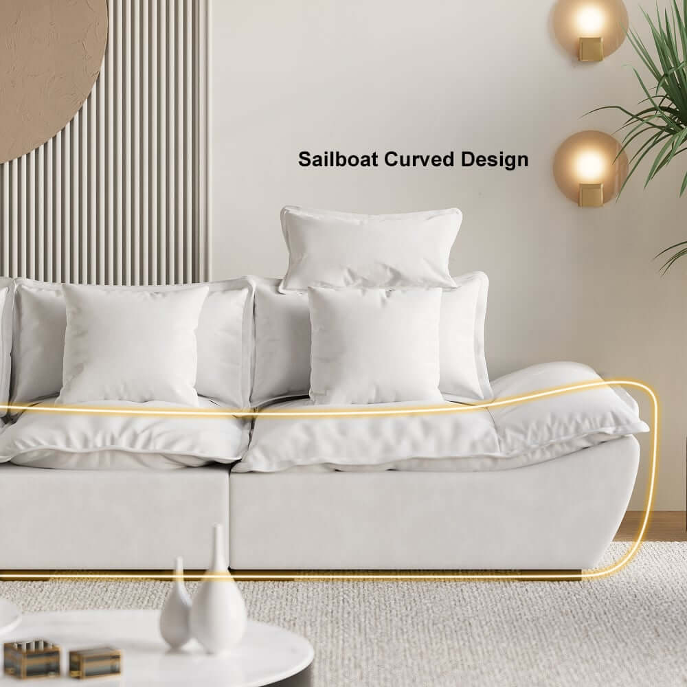 Modern Adjustable Leath-Aire Sofa - 3 Seater, Solid Wood Frame