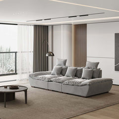 Modern Adjustable Leath-Aire Sofa - 3 Seater, Solid Wood Frame