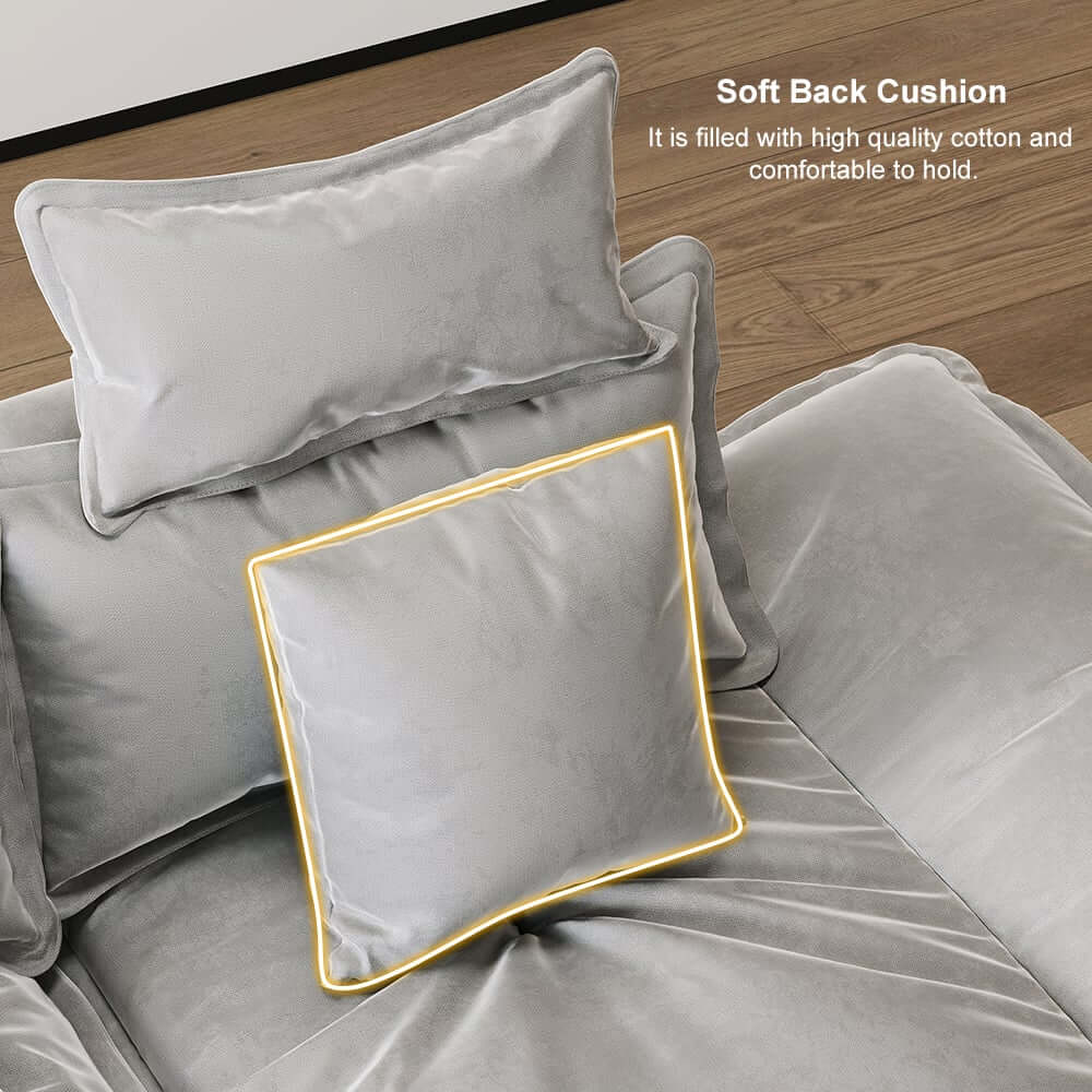 Modern Adjustable Leath-Aire Sofa - 3 Seater, Solid Wood Frame