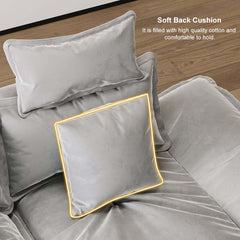 Modern Adjustable Leath-Aire Sofa - 3 Seater, Solid Wood Frame