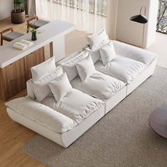 Modern Adjustable Leath-Aire Sofa - 3 Seater, Solid Wood Frame