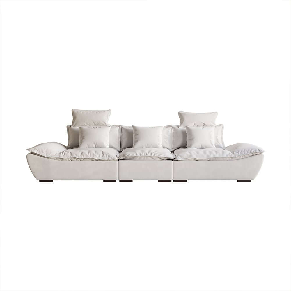 Modern Adjustable Leath-Aire Sofa - 3 Seater, Solid Wood Frame