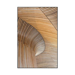 Modern Aluminium Alloy Frame Wall Art with Abstract Geometric Design