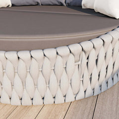 Modern Aluminum Alloy Outdoor Daybed with Removable Cushions