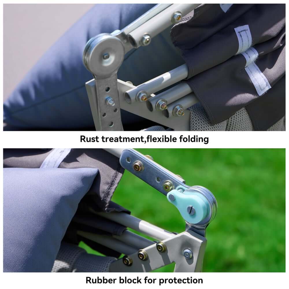 Modern Aluminum Alloy Outdoor Daybed with Removable Cushions