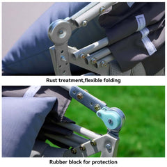 Modern Aluminum Alloy Outdoor Daybed with Removable Cushions