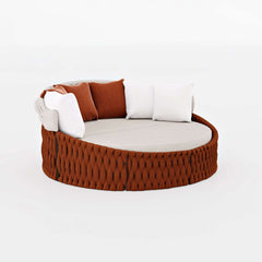 Modern Aluminum Alloy Outdoor Daybed with Removable Cushions