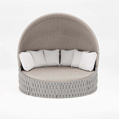 Modern Aluminum Alloy Outdoor Daybed with Removable Cushions