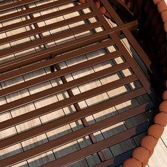 Modern Aluminum Alloy Outdoor Daybed with Removable Cushions