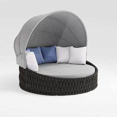 Modern Aluminum Alloy Outdoor Daybed with Removable Cushions