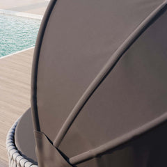 Modern Aluminum Alloy Outdoor Daybed with Removable Cushions