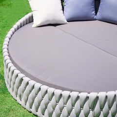 Modern Aluminum Alloy Outdoor Daybed with Removable Cushions