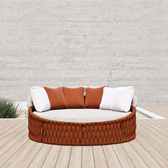 Modern Aluminum Alloy Outdoor Daybed with Removable Cushions