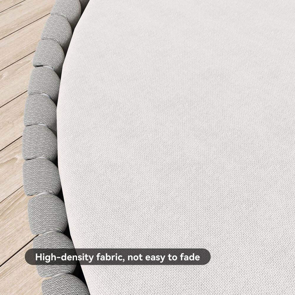 Modern Aluminum Alloy Outdoor Daybed with Removable Cushions