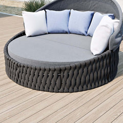 Modern Aluminum Alloy Outdoor Daybed with Removable Cushions