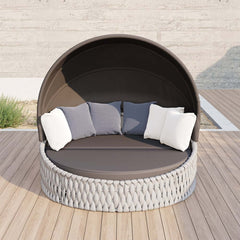 Modern Aluminum Alloy Outdoor Daybed with Removable Cushions Main Product Image