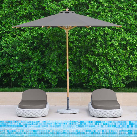 Modern Aluminum Outdoor Lounge Chair Set with Reclining Cushions