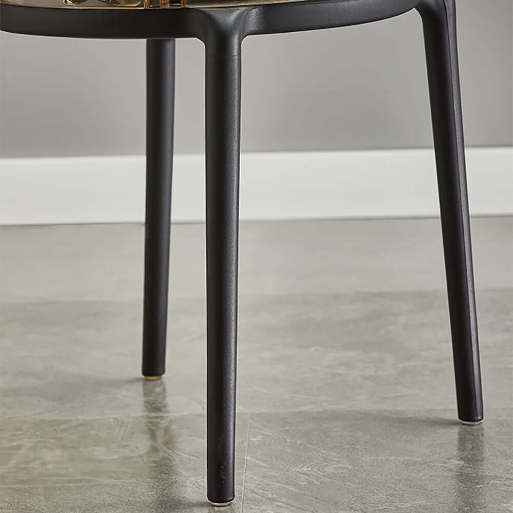 Modern Amber Acrylic Dining Chair Set Of 4