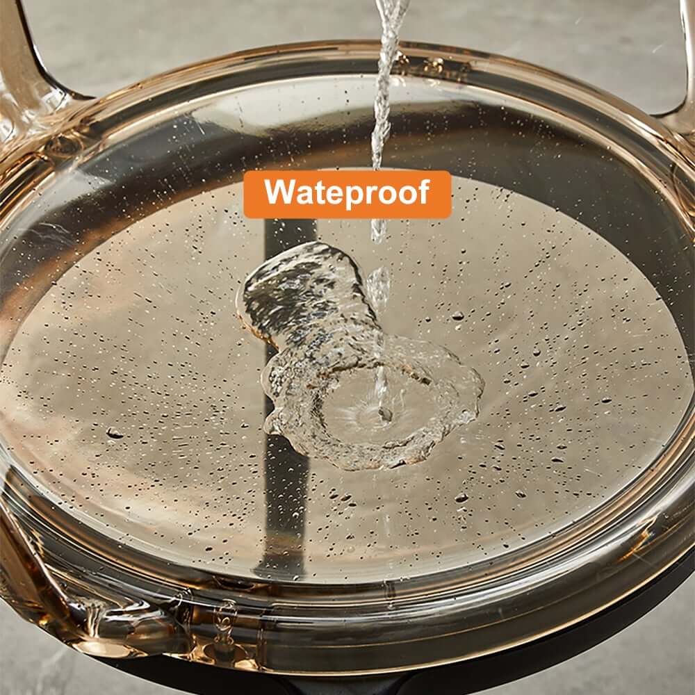 Modern Amber Acrylic Dining Chair Set Of 4