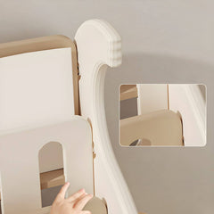 Modern Animal-Themed Kids Bookcase with Storage Bins