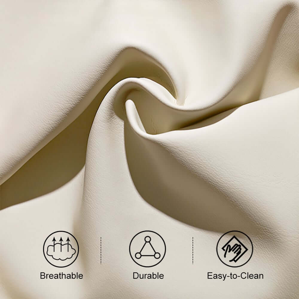 Modern Arm Chair Set Of 2 With Faux Leather Upholstery