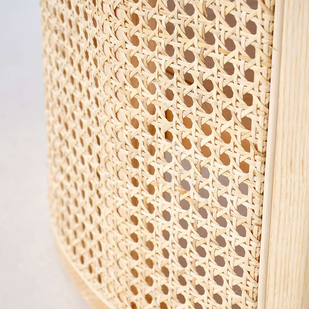 Modern Ash Wood Round Coffee Table With Shelves