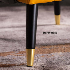 Modern Barrel Chair With Slope Arms And Faux Leather