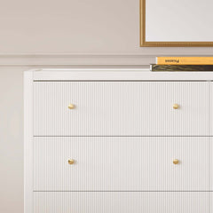 Modern Bedroom Set with Built-In Charging Station and Fluted Design