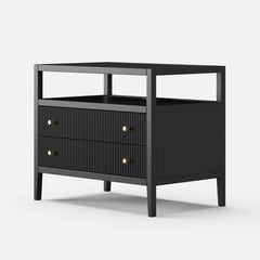 Modern Bedroom Set with Built-In Charging Station and Fluted Design