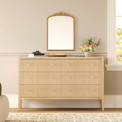 Modern Bedroom Set with Built-In Charging Station and Fluted Design