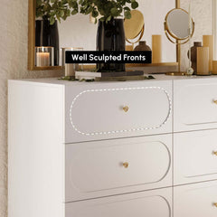 Modern Bedroom Set with Built-In Outlets and Dimmable LED Lighting