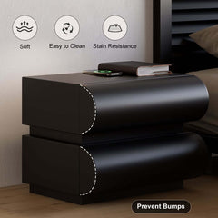 Modern Bedroom Set with Wireless Charging Nightstands