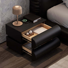 Modern Bedroom Set with Wireless Charging Nightstands