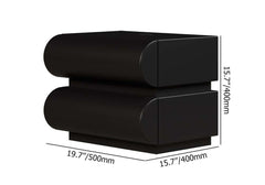 Modern Bedroom Set with Wireless Charging Nightstands Dimensions